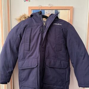 Eddie Bauer Kids Dark Blue Puffer Coat